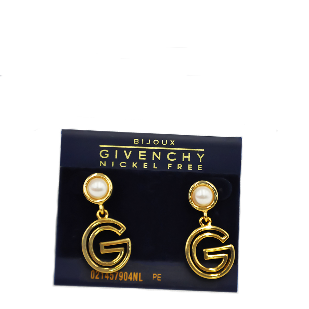 G logo gold plated earring