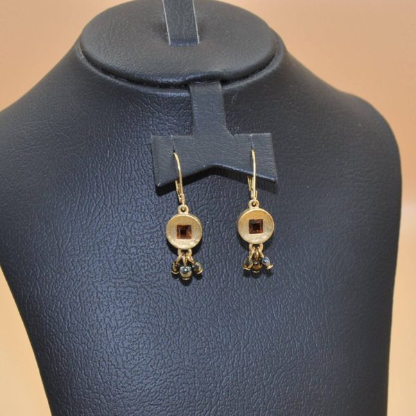 Amber Glow Drops  Earrings - Image 2