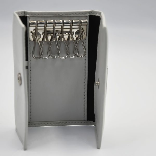 Gray Luxe 6-Hook Key Holder