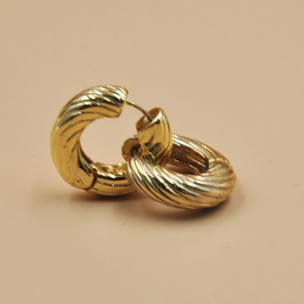 Twist Luxe Hoops Earrings
