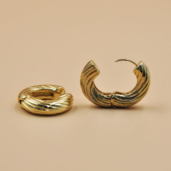 Twist Luxe Hoops Earrings - Image 2