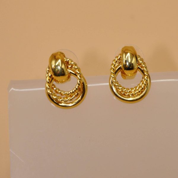 Golden Knot Earrings - Image 3