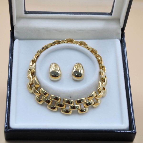 Givenchy Maillon Chain Bracelet and Earrings - Set - Image 3