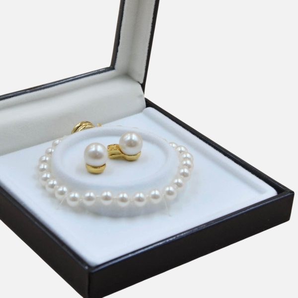 Celestial Pearl Bracelet and Earrings - Set
