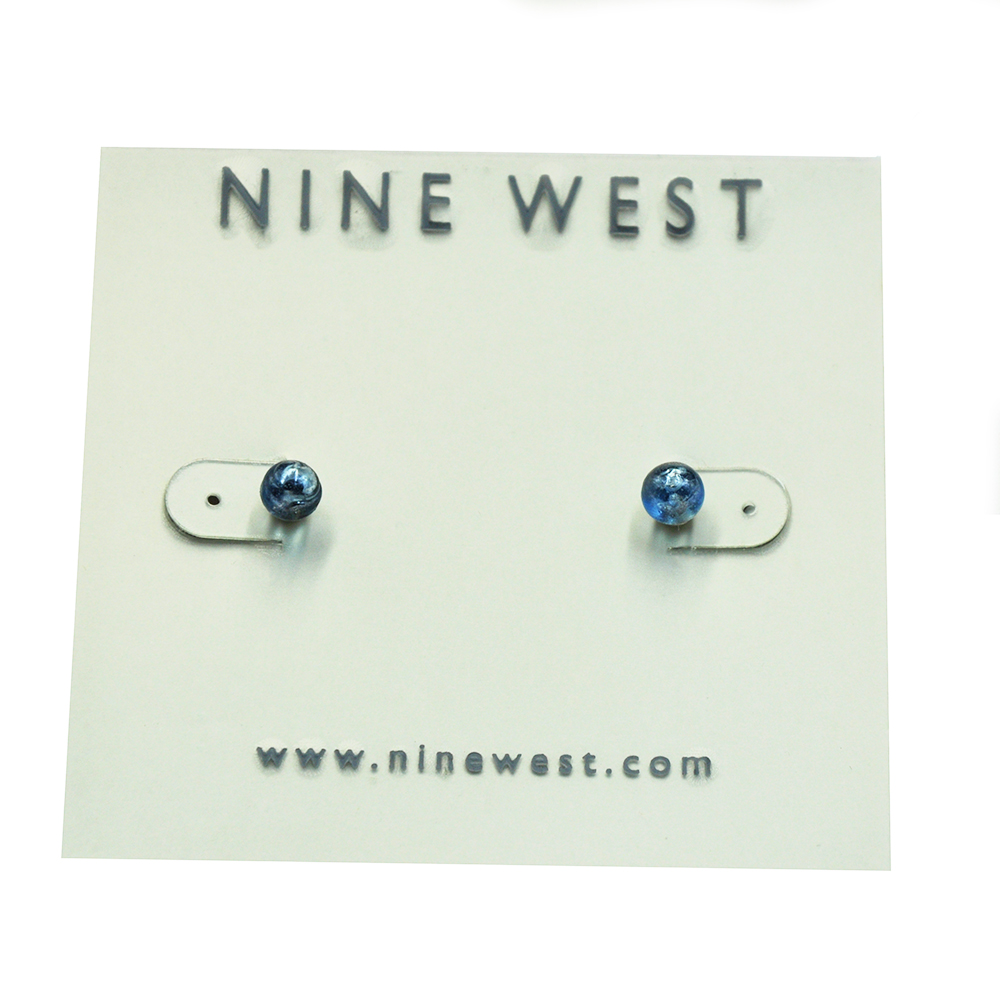 Nine west blue pearl small stud