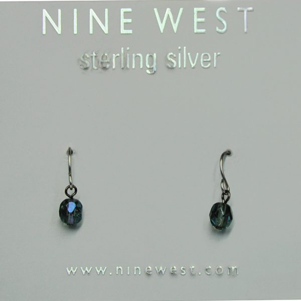 Nine West Midnight Crystal Drop Earrings