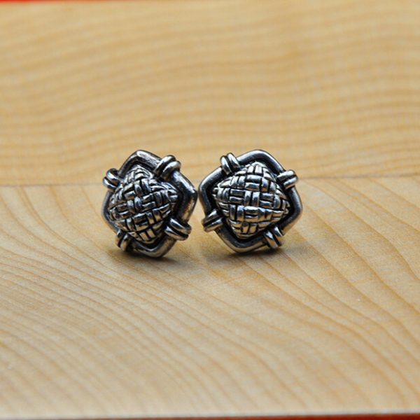Nine West Silver Knot Earrings