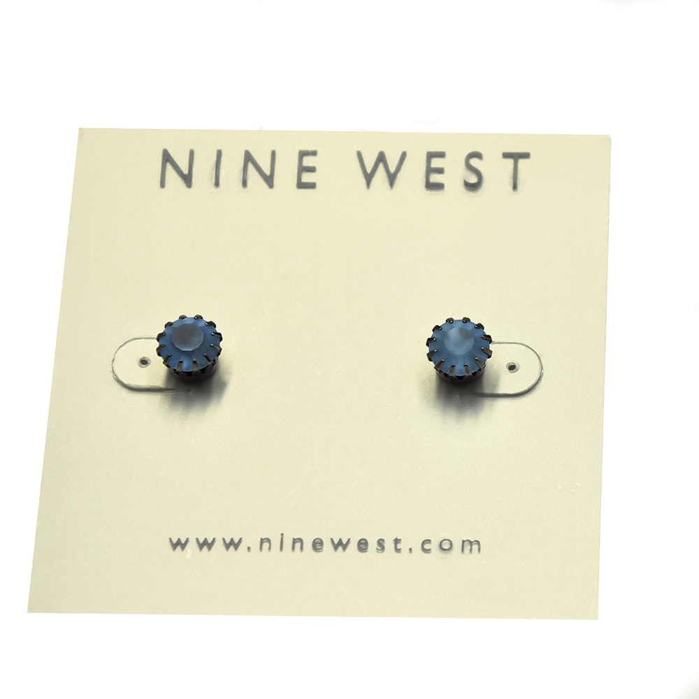 Nine west blue pearl stud