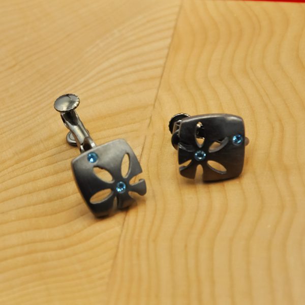 Givenchy Crystal Grid Earrings