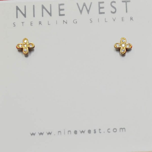 Nine West Cross-Shaped Stud Earrings - Image 2