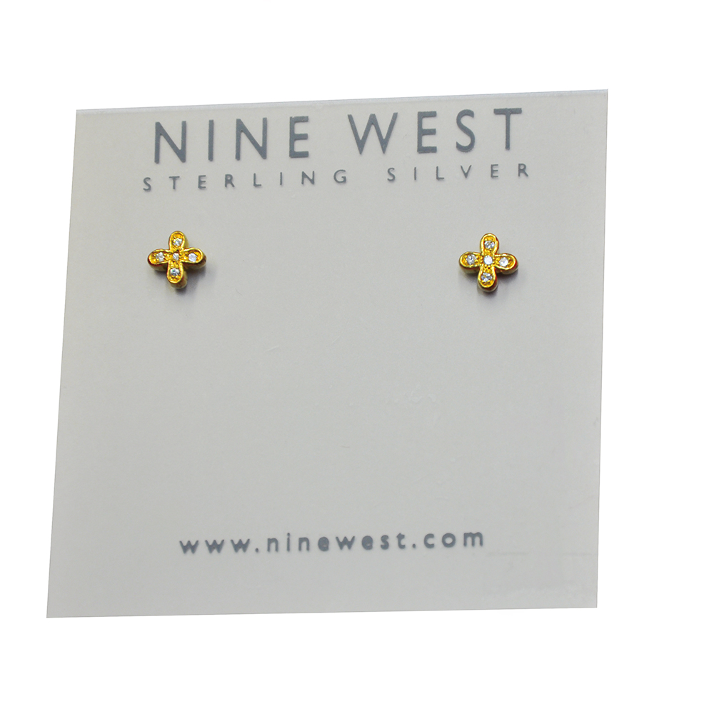 Nine west cross shape small stud