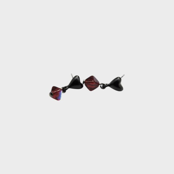 Obsidian Love Earrings - Image 2