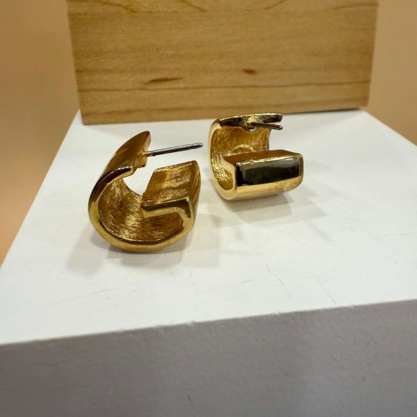 Initial Letter Bold Earrings - Image 2