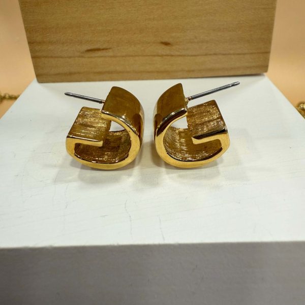 Initial Letter Bold Earrings - Image 4
