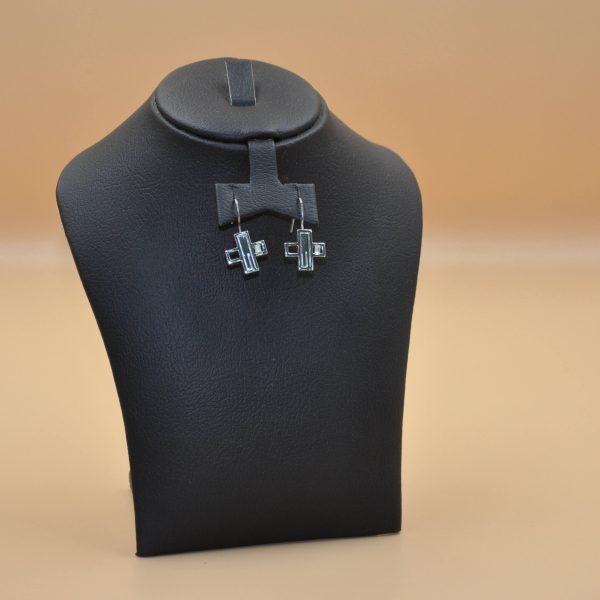 Sterling Silver Cross Earrings - Image 4