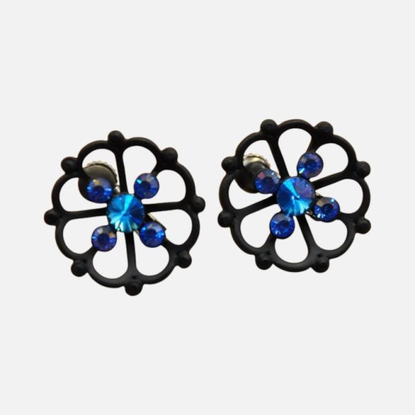 Midnight Bloom Stud Earrings